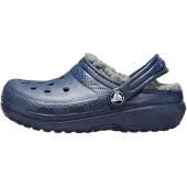 Crocs Classic L ed Kle k der Pelz Gefüttert Gummi Klogs Mar e – undefined / Marine