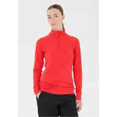 Whistler Langarmshirt "Blume" 1 Stk. mit Reißverschluss und Stehkragen