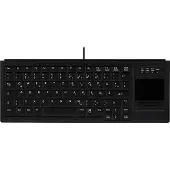 Contour Design Design Active Key Industrietastatur IP68 Touchpad Mini Kabelgebunden Schwarz DE 4400, Mini, Kabelgebunden, USB, Scherenschalter, QWERTZ, Schwarz