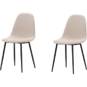 Ebuy24 Stuhl Polar Beige 2er-Pack