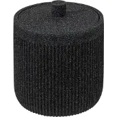 5five Simply Smart Wattepads- und Wattestäbchenbehälter ONYX, Schiefer, Ø 9,9 cm