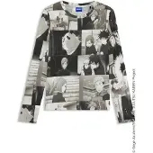 HUGO Diraluna 10273680 Blue Langarm-t-shirt
