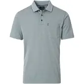 Casa Moda Poloshirt kurzarm hellblau Baumwolle