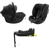 Kinderkraft ENDURA SAFE Modular System – Babyschale & Kindersitz 2in1 mit drehbarer ISOFIX-Basis, i-Size, Schwarz
