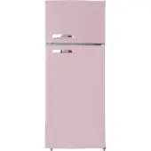 PKM GK210-2 SP Retro Kühl-Gefrierkombination, 206 l, Pink