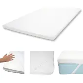 Mendler 6cm Memoryfoam-Matratzentopper HWC-E63, Topper Matratzenauflage Matratzenschoner 140x200cm Viscoschaum