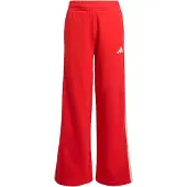 Adidas Sporthose SPORTSWEAR "STADIUM MIT WEITEM BEIN", Mädchen, Gr. 164, N-Gr, rot (pure ruby, sanftes weiß,), Obermaterial: 70% Baumwolle, 30% Polyester, Hosen Sporthose
