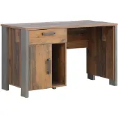 Die Möbelfundgrube Forte Schreibtisch CLIF 1-trg 1 Schublade Optik: Old Wood Vintage 126x60x73 cm
