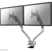 NeoMounts FPMA-D750DSILVER Monitorarm 10-32" - Gasfeder - Topfix, Klemme/Durchführung, 8 kg, 25,4 cm (10"), 81,3 cm (32"), 100 x 100 mm, Silber