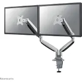 NeoMounts NM-D750DSILVER Monitorhalterung Gasgefedert Silber Monitorarm