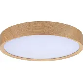 Paulmann Tega LED Deckenleuchte IP44 Weiß/Holz - , Tega, Holz, für Badezimmer, Kunststoff, Modern