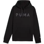 Puma M CLOUDSPUN BRANDED HOODIE - schwarz, Größe:S