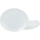 Luminarc Steakteller "Essteller Italien Party" Teller Set für 6 Personen, weiß, extra resistent, Opalglas