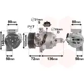 VAN WEZEL Kompressor, Klimaanlage 4301K701