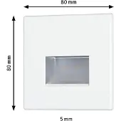 Paulmann LED Wandeinbauleuchte Edge