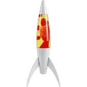 Itotal - Raketen-Lavalampe - Weiß, Gelb, Rot