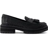 Toms Cara Damen schwarze Mokassins
