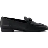 Toms Lynette Leder Damen Schwarze Slipper