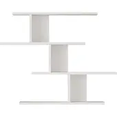 En.casa Wandregal Hökkomi 78x99x15 cm Weiss