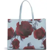 Ted Baker Handtasche Umhängetasche Emberli Extra Large Rose Print Icon Bag Mid-Blue mehrfarbig