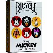 Cartamundi Bicycle Kartendeck - Disney Mickey & Friends Kartenspiel Spielkarten Pokerkarten Single Deck