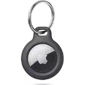 Tech-Protect Rough Case für Apple AirTag mit Tragering – Schwarz