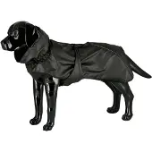 Dogman Dog Raincoat Aqua Black 55cm