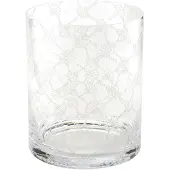JOOP! Kerzenständer , transparent/klar , Kunstleder , Maße (cm): H: 22 Ø: 18