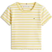 Tommy Hilfiger T-Shirt KG0KG08590 Hellgelb Slim Fit