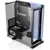 Thermaltake DistroCase 350P, Midi Tower, PC, Schwarz, ATX, micro ATX, Mini-ITX, Polymethylmethacrylat (PMMA), SPCC, Gaming