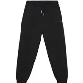 Calvin Klein Jeans Jogginghose Pintuck IB0IB02605 Schwarz Relaxed Fit