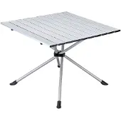 Portal PORTO Camping Falttisch Gartentisch 60x60cm faltbar silber
