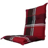 Madison A023 Niederlehner Gartenstuhl Auflagen 105x50x8cm rot kariert