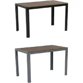 Gardissimo FIRE ALMA Nonwood Alu-Gartentisch Gartenmöbel 120x70cm anthrazit