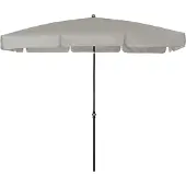 Doppler WATERPROOF III Sonnenschirm wasserdicht & höhenverstellbar hellgrau 185 x 120cm