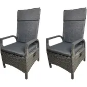 Gardissimo RIO Alu Polyrattan Loungesessel Dining Sessel verstellbare Lehne