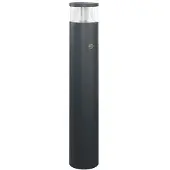 ESYLUX ALVA LED-Pollerleuchte, 18W, 84LEDs, IP65, 3000K, 1150lm, anthrazit, Aluminium, Kunststoff transparent, mit Bewegungsmelder