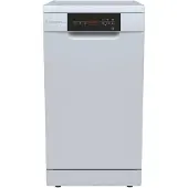 Candy Brava CDPH 2D1047W, Freistehend, Single (45 cm breit), Weiß, Schwarz, Tasten, LED