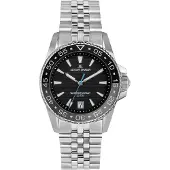 Jacques Lemans Armbanduhr Date Liverpool Diver Black
