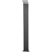 LUCANDE LED-Wegeleuchte Nevio, Sensor, 100cm, anthrazit NEVIO, schwarz, Aluminium, Modern