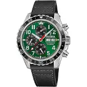 Festina Herrenuhr Swiss Made Armbanduhr Leder schwarz UF20056/2