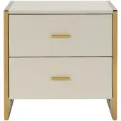 Vente-unique Nachttisch Ombrelia Beige 50 cm