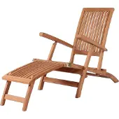 Mr. Deko Teakholz Gartenliegestuhl - bene living - Yacht