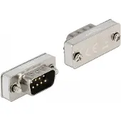 DeLOCK RS-232/422/485 Loopback Adapter mit DB9 Stecker, Silber, 1 Stück(e), 12,6 mm, 31 mm, 11,8 mm
