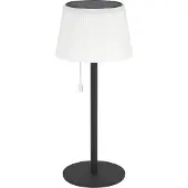 Eglo Solar Tischleuchte Scordiano, Outdoor Akku Tischlampe mit Zugschalter, kabellose Solarlampe für außen, warmweiß - kaltweiß, IP44