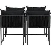 Venture Home Venture Design Essgruppe Noto Schwarz