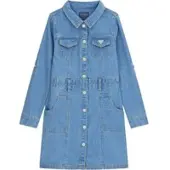 GUESS Jeanskleid J6RK32 D4EU0 Blau Regular Fit
