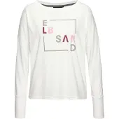 Elbsand Langarmshirt in weiß bedruckt | Gr.: M