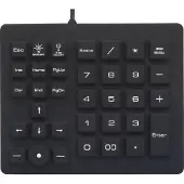 Renkforce USB Nummernblock Spritzwassergeschützt, Staubgeschützt, Touch-Tasten Schwarz