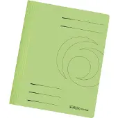 Herlitz Schnellhefter easyorga, DIN A4, Manilakarton, grün hellgrün, 240 g-qm, gebrauchsfertig gefaltet, Met
